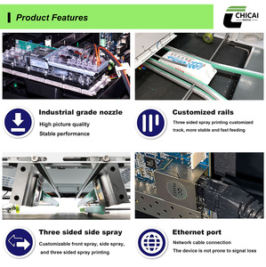 Macchina da Stampa Digitale Chicai Completamente Automatica a Passaggio Singolo con Inchiostro a Base d'Acqua, Stampa su Tre Lati in un Solo Passaggio per Imballaggi in Cartone e Scatole per Uova - Product Image 6