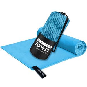 Serviette de sport en microfibre à séchage rapide, unie, de couleur unie, pour la salle de sport, l'extérieur, l'été, portable - Product Image 2