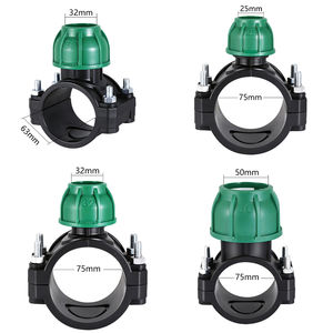 <span class=keywords><strong>Raccord</strong></span> rapide en PE pour tuyau d'irrigation agricole, collier de serrage PP, connexion par soudure 20/25/<span class=keywords><strong>32</strong></span>/40/50/63/75mm, adaptateur d'arrosage - Product Image 3