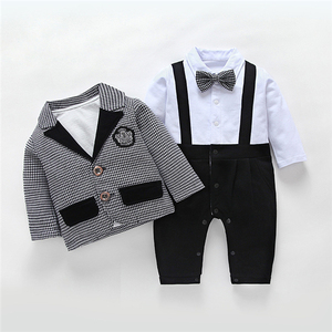 Nouveau design enfants garçon vêtements ensemble gentleman manches longues bébé garçons vêtements ensemble 3 pièces Offre Spéciale - Product Image 1