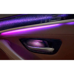 Éclairage d'ambiance intérieur de voiture à LED 64 couleurs pour BMW Série 5 (F18/F10) 2011 à 2017, accessoires de bande lumineuse d'ambiance, mise à niveau - Product Image 6