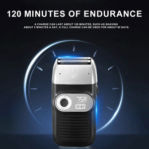 For USB Rechargeable Men's Electric <b>Foil</b> <b>Razor</b> Twin Blade Shaver with IPX6 Waterproof RV Ready for Body & Face - Product Image 3
