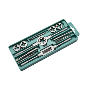 Juego de 12 Herramientas para Roscado Manual M6-M12, Machos y Matrices con Llaves Ajustables - Product Image 1