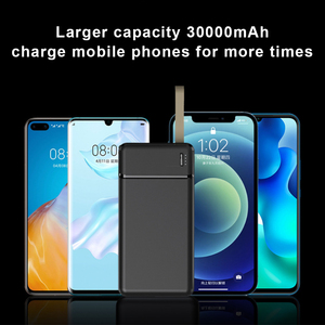 Banco de Energía Portátil de Gran Capacidad con Carga Rápida PD de 22.5W, 30000 mAh, con Correa - Product Image 3