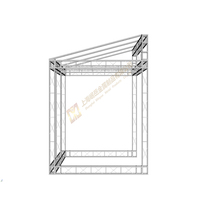 Armazón de aleación de aluminio portátil y plegable de 200*200mm con toldo inclinado de forma redonda cubierto de lona
