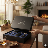 Boîte en carton écologique personnalisée haut de gamme pour accessoires technologiques avec fermeture magnétique robuste et logo en feuille d'or