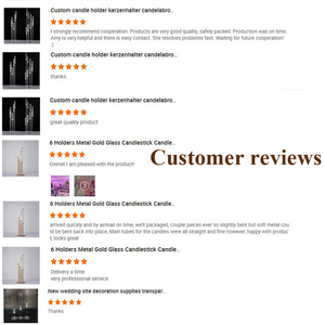 Portavelas Personalizado Candelabro de Cristal Menorá de Cristal Candelero de Acrílico Centros de Mesa - Product Image 6