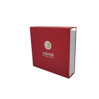 Boîte cadeau pliable personnalisée avec couvercle magnétique, emballage en carton rigide avec fermeture solide pour bijoux, cosmétiques, OEM