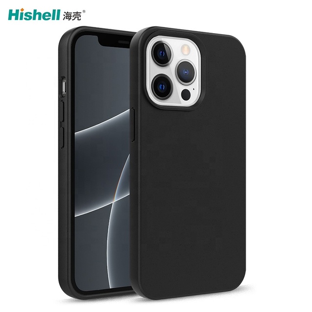 Eco Friendly Natural Wheat Straw Recycle Biodegradable TPU Phone Case for iPhone 13 13 Pro 14 15 Pro Max