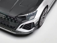 Kit de Décoration et d'Amélioration pour Audi RS3 8Y Facelift Style PK – Ailerons Avant en Fibre de Carbone Sec et Lame de Pare-chocs Avant