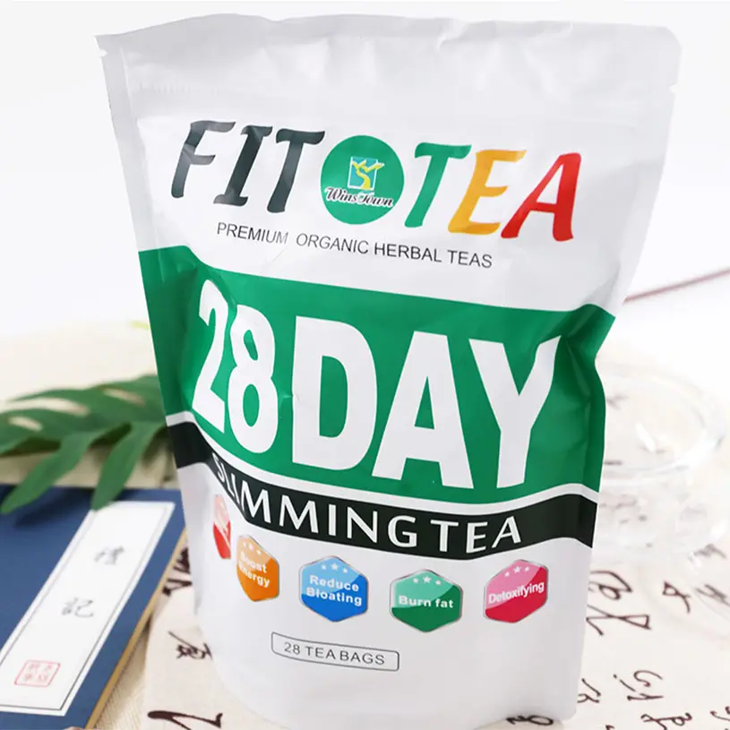Meilleure vente thé amincissant à base de plantes bio santé 28 jours pour brûler les graisses perdre du poids