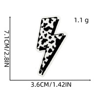Accessoires de Style Cowboy Occidental Bottes Étoiles à Imprimé Léopard Noir et Blanc Chapeaux et Patch Coeur Patchs Appliques Brodés