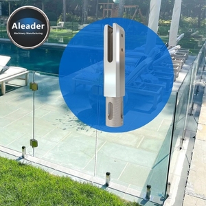 Support en verre Aleader en acier inoxydable 2205, fixation carrée encastrée pour clôture de <span class=keywords><strong>piscine</strong></span> en verre de 12 mm, modèle LS-BSF-L - Product Image 1