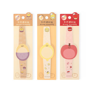 Unik X Second Morning Semo dây đeo cổ tay ghi chú dán hình đồng hồ IP Hàn Quốc dây đeo cổ tay Dải dài tiện lợi miếng dán tức thì - Product Image 2