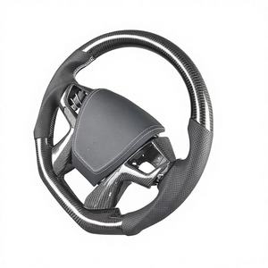 พวงมาลัยคาร์บอนไฟเบอร์หรูหราสำหรับโตโยต้า Alphard/<span class=keywords><strong>vellfire</strong></span>/ Crown-ยังคงควบคุมจากโรงงานและตัวเลือกการให้ความร้อน - Product Image 3