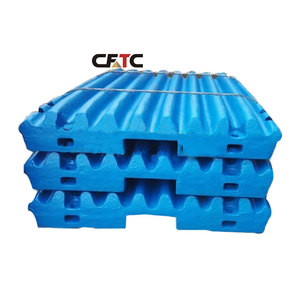 High Manganese Steel Forged Super Crusher Spare Parts Jaw Plate for Ore Mining Use - Product Image 1