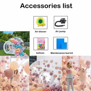 Tente gonflable de bulle de dôme de PVC | Tente transparente de partie <span class=keywords><strong>pour</strong></span> des événements extérieurs et l'usage commercial - Product Image 2