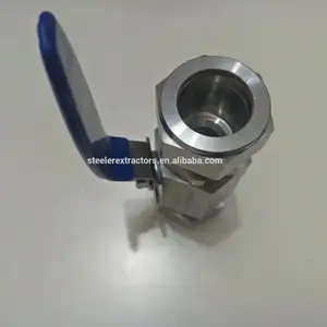 10000psi इंस्ट्रूमेंटेशन ट्यूब अंत Trunnion सुई गेंद वाल्व