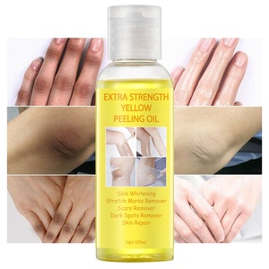 Huile Exfoliante Puissante pour Unifier le Teint et Blanchir les Jointures, Force <span class=keywords><strong>Extra</strong></span>, Huile Peeling Jaune pour Peaux Foncées - Product Image 1