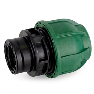 TERRACORE SAP1003 Green Plastic Corrosion-resistant UV-resistant Low-pressure Straight Smooth Surface Pipe Coupler Connector - Product Image 1