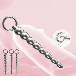 Edelstahl Wasserdichter Ziehperlen-Harnröhrendilatator <span class=keywords><strong>Penis</strong></span>-Einführstab Männliches Erwachsenen-Same-Sex-Sexspielzeug - Product Image 3