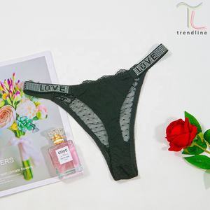 Perizoma in Pizzo Elasticizzato con Scritta LOVE in Strass, Sexy e Maturo, Stile Giapponese per Donne - Product Image 2