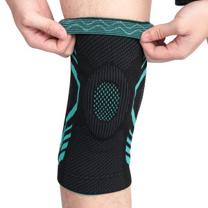 Hacer ejercicio Correr Levantamiento de pesas Soporte de rodilla con almohadilla de gel de rótula Nueva forma Estabilizador lateral Rodilla Manga de compresión Brace - Product Image 5