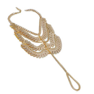 शुद्ध इच्छा महिलाओं की बोहेमियन शैली मल्टी-लेयर टास्सेल पंक टखने के लिए सोने की प्लेटेड मिश्र धातु परियों के टखने वाली मिश्र धातु परियों को - Product Image 4