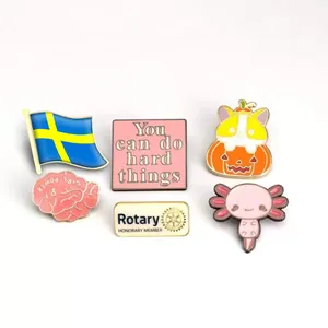 Großhandel Hartem ail Pin Hersteller Custom Souvenir Schweden Country Flag Weiche Emaille Anstecknadel