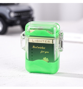Dericsson Creative Luminous Dual Arc Electric Rechargeable <b>Lighter</b> Gift <b>Lighter</b> with Customizable Logo - Product Image 3