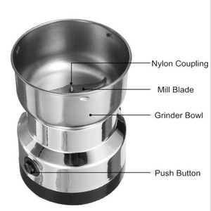 Coffee <b>Grinder</b> 100G Stainless Steel Electric High Speed For Coffee Spices Herbs - Product Image 4