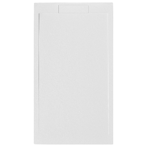 Euphoria Plato de Ducha Rectangular Blanco de 80x200cm, Diseño Cuadrado Moderno de Acrílico y Acero Inoxidable para Aplicaciones en Baños de Hotel - Product Image 1