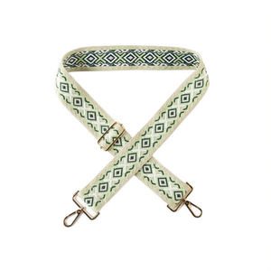 Correa de cincha de 5 cm con estampado a cuadros verde para bolso de mano - Product Image 1