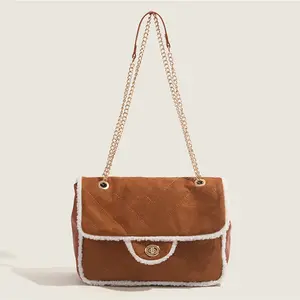 Di lusso personalizzato di grande capacità satinato Flip Cover borsetta da donna borse a tracolla da donna