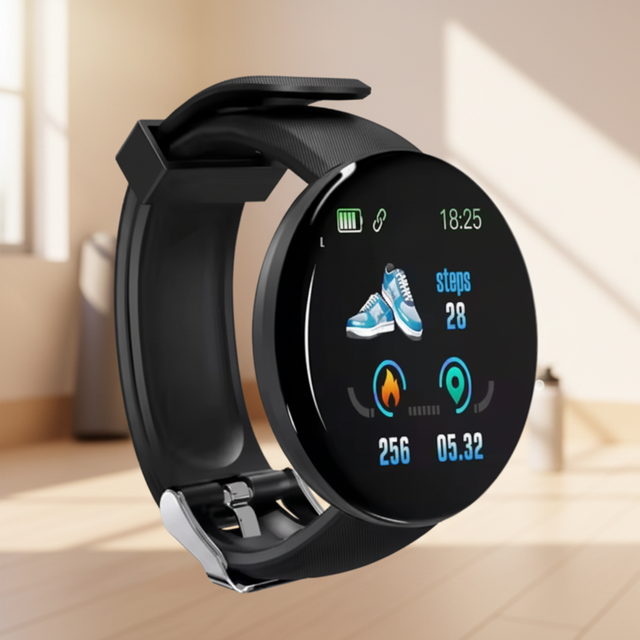 D18 UK8 2026 Trending IP67 Waterproof TFT Touchscreen Smartwatches Music Player Alarm Clock Heart Rate Monitor-Color Windows