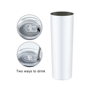 Tùy Chỉnh 20Oz 30Oz Đôi Tường Chân Không Cách Nhiệt Thép Không Gỉ Thẳng Skinny Thăng Hoa Cốc Cốc Với Rơm - Product Image 6