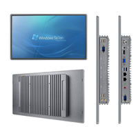 Komputer All-in-One Panel PC Layar Sentuh Multi-Touch 10 Titik 16:9 4:3 Panel PC Layar Sentuh Komputer PLC Terintegrasi Kios Tiket