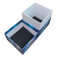 Boîte attrayante avec couvercle et base, avec insert en mousse pour l'emballage de lumières LED, jouets, articles de jeu pour enfants, cadeaux et présentoirs de vente au détail