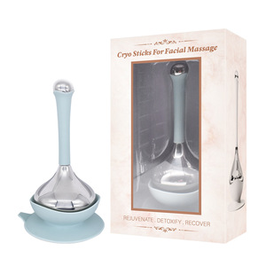 Colata alimentare in acciaio inox globo di ghiaccio palle di raffreddamento del viso bastone da massaggio elimina l'edema e lenisce la pelle per il massaggio del viso - Product Image 6