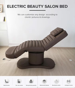 Hydraulic Electric Adjustable Luxury Beauty Lash Bed with Curved Extension Customized for Salon - Product Image 2