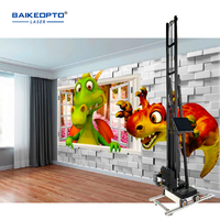Impresora de Arte de pared doble DX10 3D 5 automática UV Vertical papel 3D máquina de impresión de pared impresora de pared