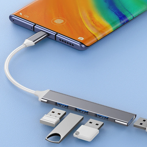 4 en 1 USB <span class=keywords><strong>3</strong></span>,0 <span class=keywords><strong>Hub</strong></span> tipo C adaptador multipuerto estación de acoplamiento USB <span class=keywords><strong>3</strong></span>,0 2,0 4 puertos OTG <span class=keywords><strong>Hub</strong></span> Compatible para teléfono móvil portátil - Product Image 3