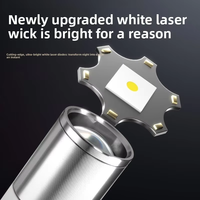 Lanterne de camping rechargeable 2-en-1, lampe de tente LED portable avec crochet de suspension et affichage de la batterie, idéale pour les situations d'urgence en extérieur
