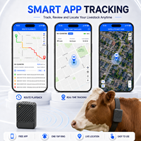 Traceur GPS en temps réel pour bovins et localisateur de moutons, dispositif de gestion du bétail 4G avec support de collier étanche et carte satellite