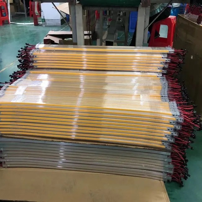 Алюминиевый профиль COB светодиодные полосы PCB 4 мм 6 мм красный синий белый украшение шкафа COB LED 12 В 24 В жесткие полосы света