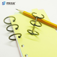 Classeur A5 à 3 anneaux pour calendrier de bureau Classeur bronze pour ordinateur portable
