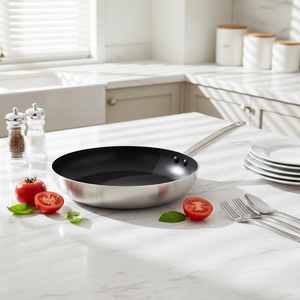 3mm Aluminum <strong>Fry</strong> <strong>Pan</strong> with Stainless Steel Handle Induction Compatible Non-Stick <strong>Oven</strong> Safe <strong>for</strong> Home Cooking in Multiple Sizes - Product Image 4