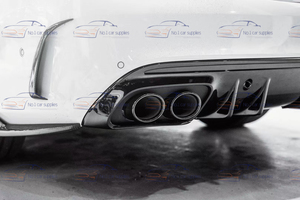 Hot Bán Phía Sau Bumper Lip C43 <span class=keywords><strong>M</strong></span>ột <span class=keywords><strong>M</strong></span> <span class=keywords><strong>G</strong></span> Khuếch Tán Với Ống Xả Lời Khuyên Cho Mercedes Benz <span class=keywords><strong>C</strong></span> Class W205 2014-2019 - Product Image 3
