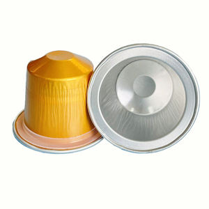 Capsules de café en aluminium en vente directe d'usine, acceptant la personnalisation de la taille et de la couleur, avec couvercle en aluminium. - Product Image 2