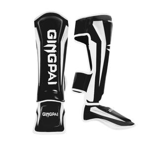 Для GINGPAI регулируемые щитки <span class=keywords><strong>MMA</strong></span> Muay Thai Kickboxing тхэквондо тренировочное снаряжение Instep защита мягкие ноги футбольные игры - Product Image 2